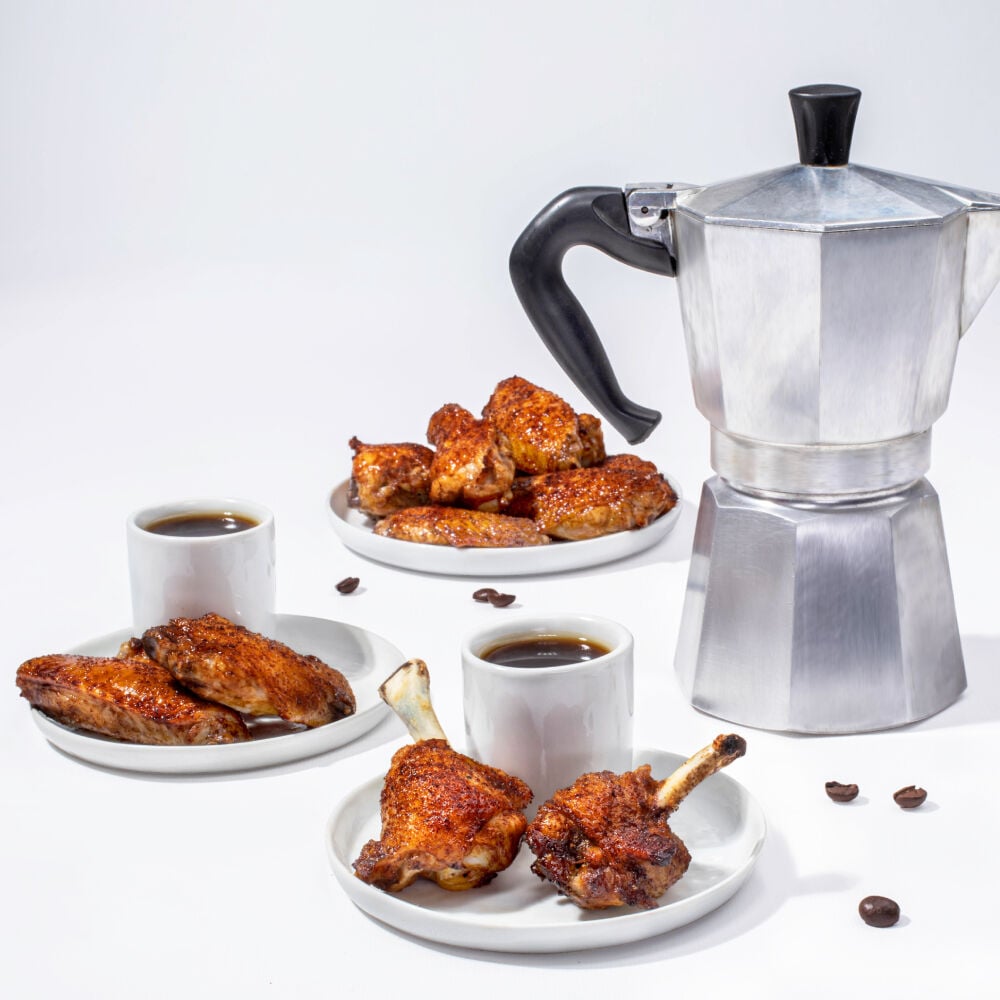 coffee rub chicken wings recipe