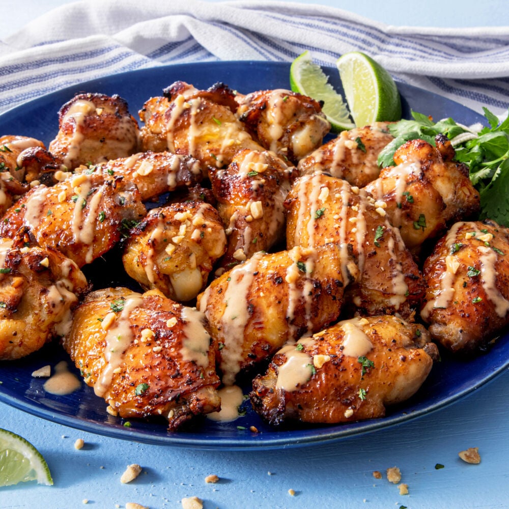 Thai-style wings recipe