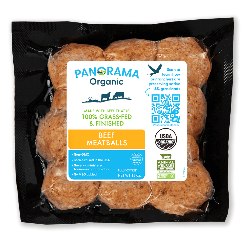 Panorama Organic Grass-Fed Fully Cooked Meatballs image number 1