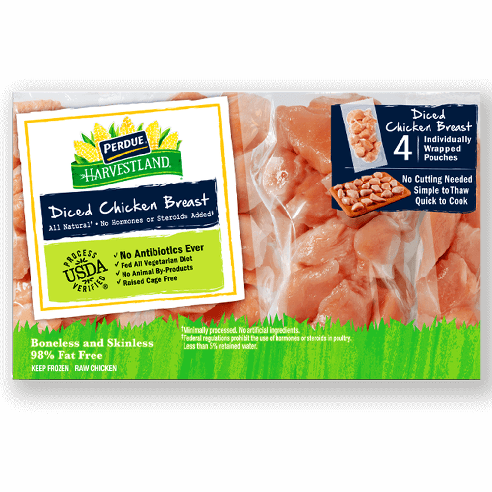 Individually Wrapped Diced Chicken Breasts image number 2