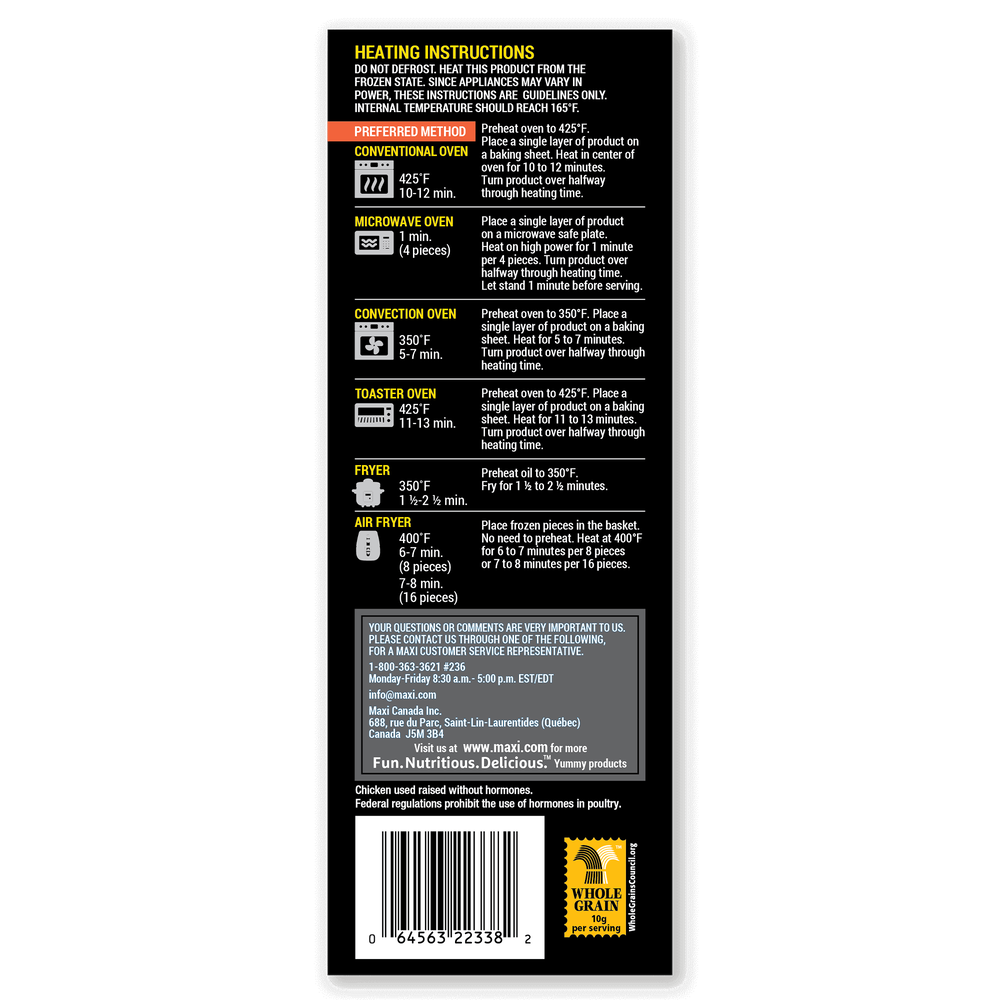 Yummy AllNatural Whole Grain Chicken Fries Perdue Farms