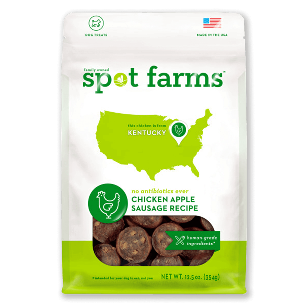 Spot Farms Chicken Apple Sausage Dog Treats Spot Farms Chicken Apple Sausage Dog Treats