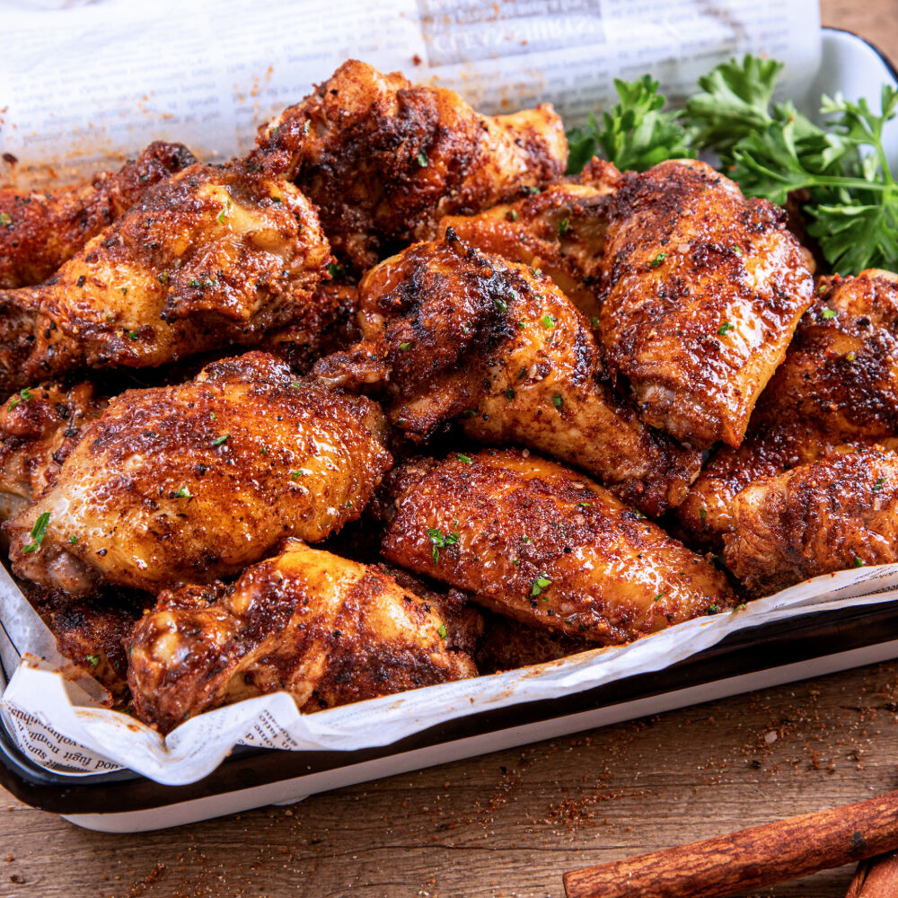Grilled Chicken Wings with Cinnamon BBQ Rub image number 0