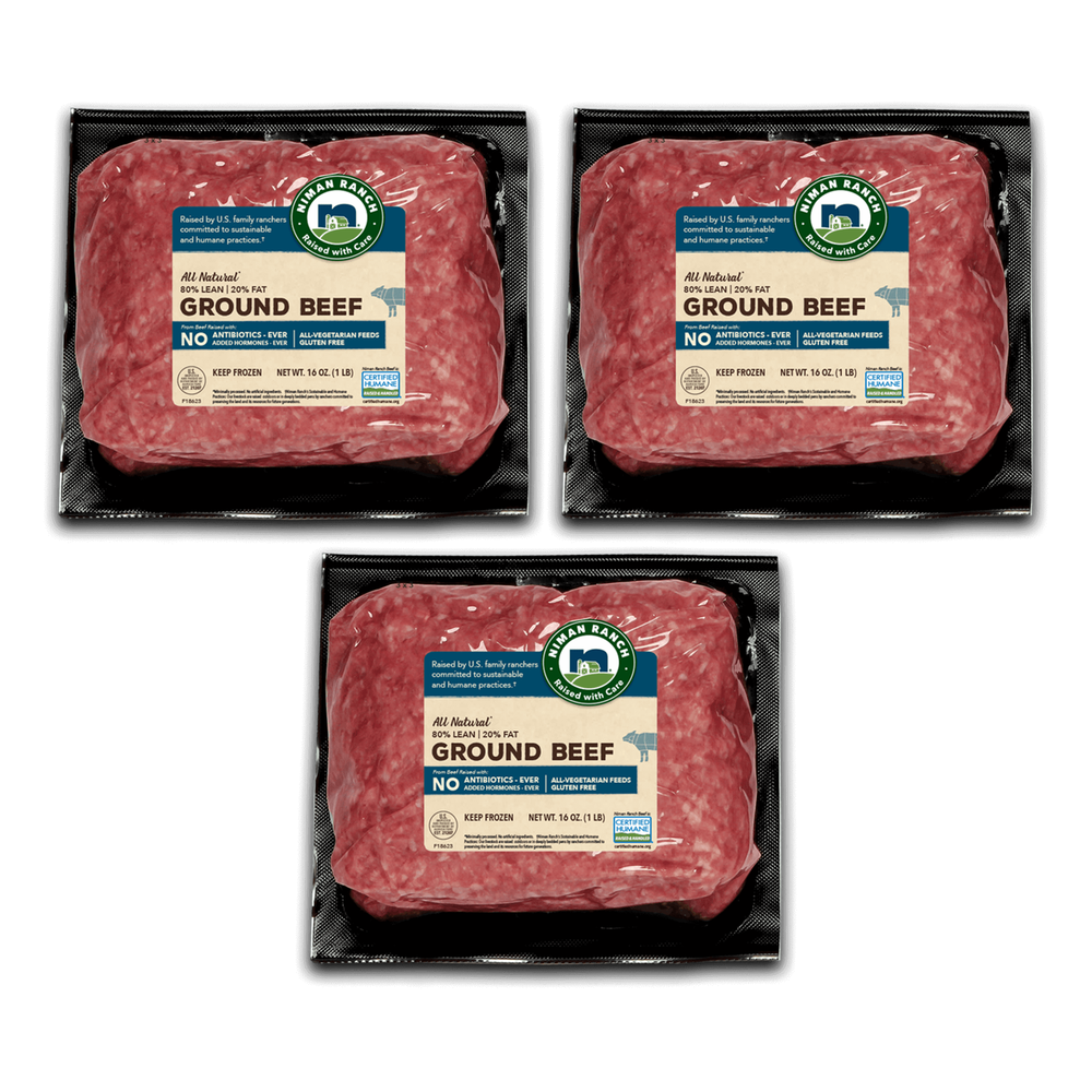 Niman Ranch 80/20 Ground Beef 3-Pack image number 0