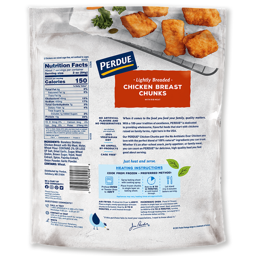 Lightly Breaded Chicken Breast Chunks