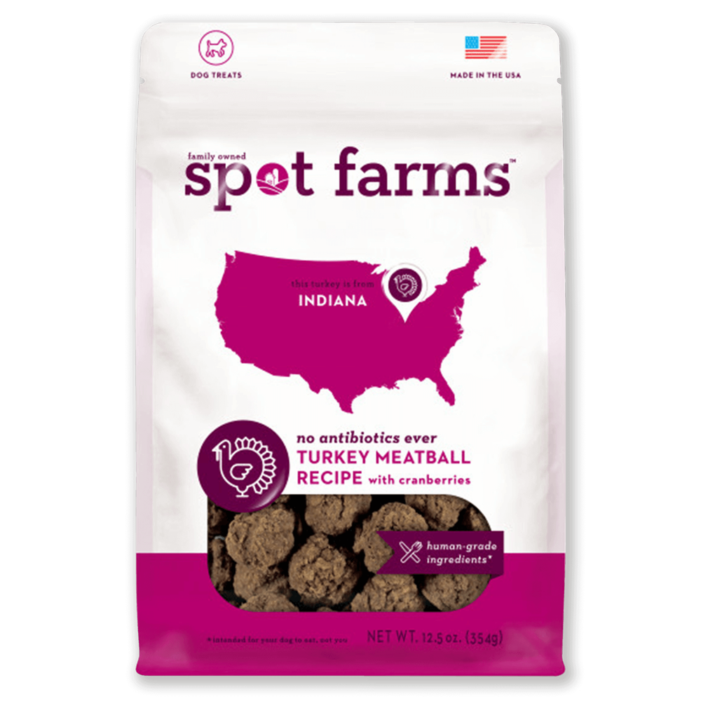 Spot Farms Turkey Meatballs with Cranberries Dog Treats image number 0