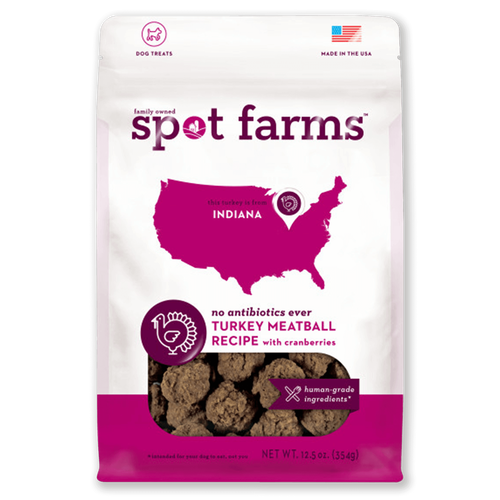 Spot Farms Turkey Meatballs with Cranberries Dog Treats
