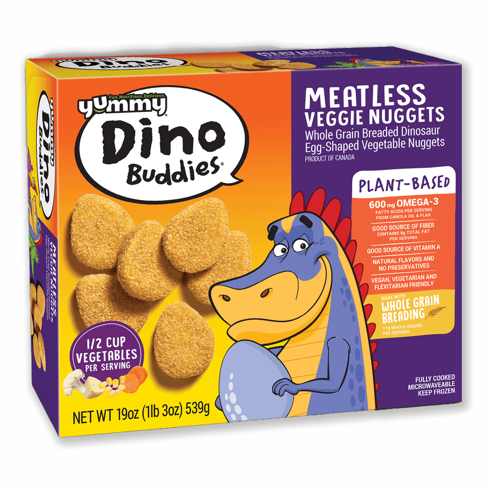 Yummy Whole Grain Meatless Dinosaur Egg-Shaped Vegetable Nuggets image number 0