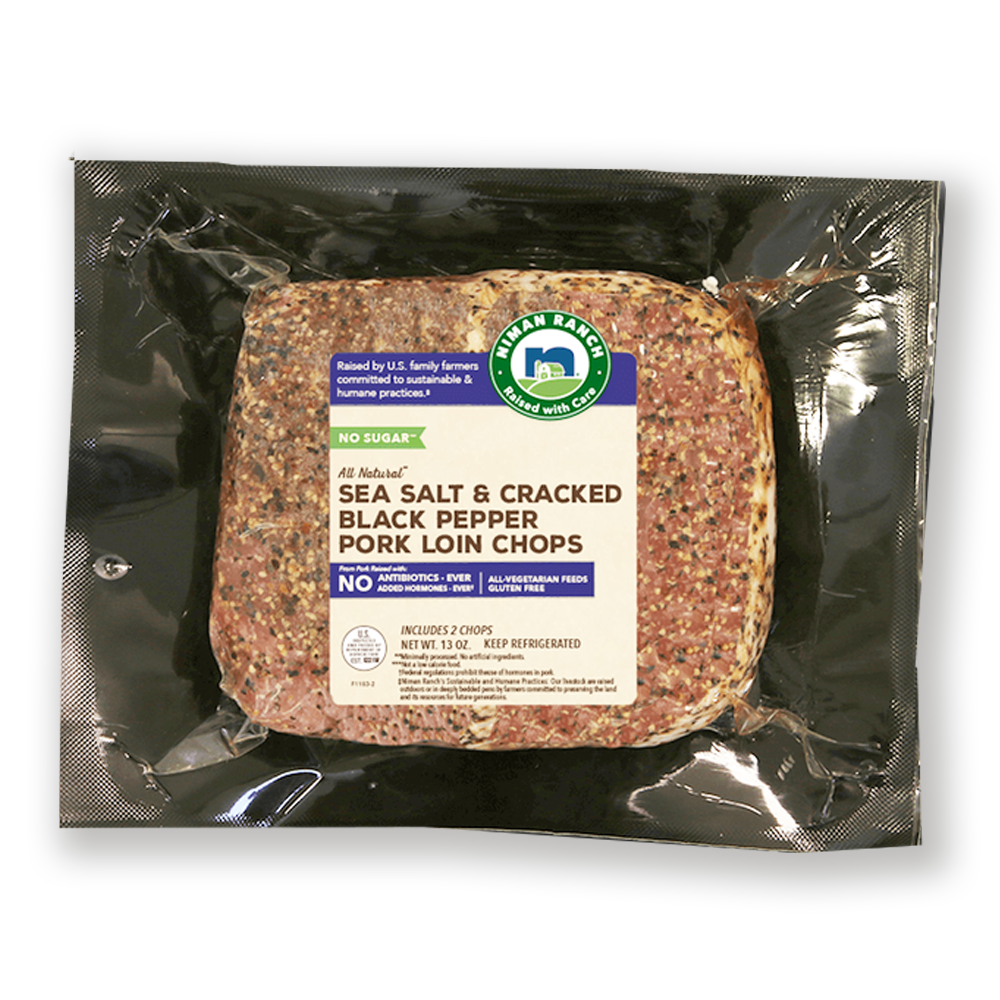 Niman Ranch Sea Salt and Cracked Black Pepper Pork Loin Chop image number 0