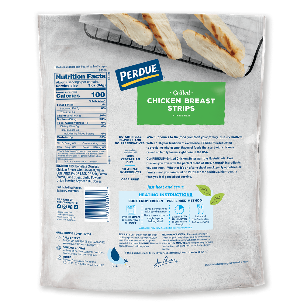 Perdue Grilled Chicken Breast Strips image number 1
