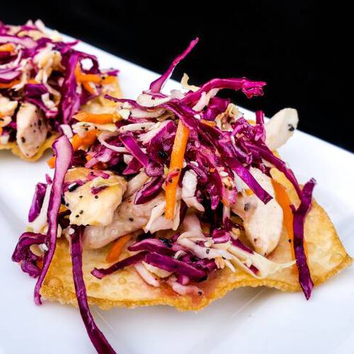 Asian Chicken and Slaw Wontons