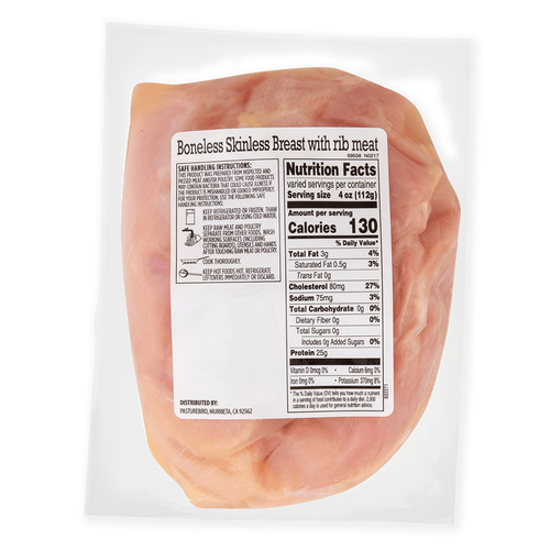 Pasture-Raised Boneless Skinless Chicken Breasts