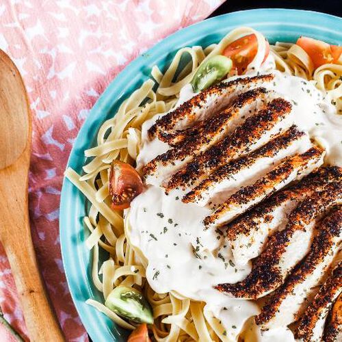 Blackened Chicken Fettuccine