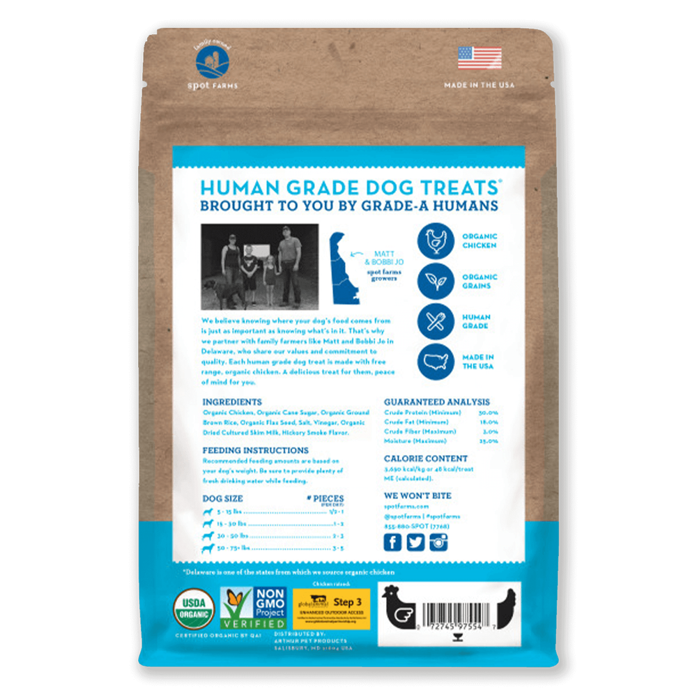 Spot Farms Organic Chicken Tenders Dog Treats image number 1
