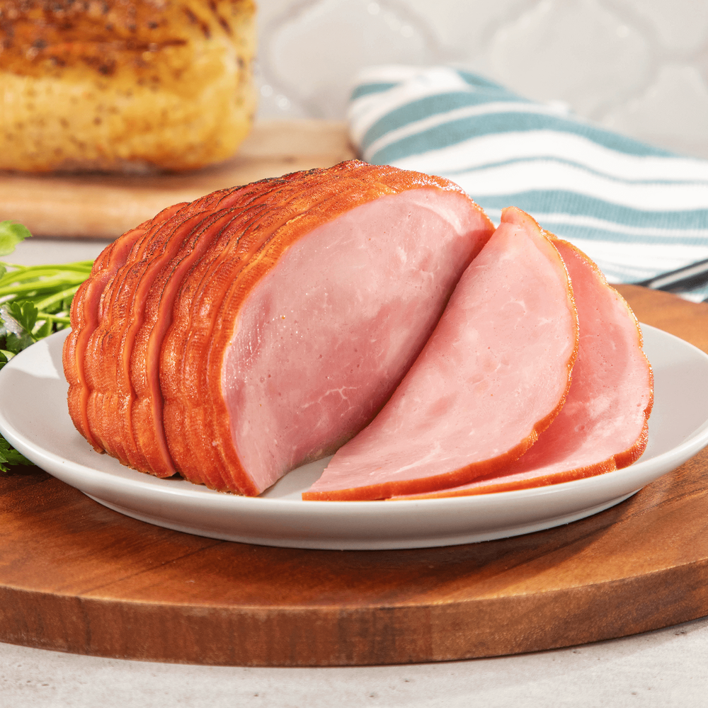 Applewood-Smoked Uncured and Sliced Quarter Ham image number 2