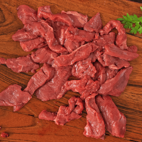 Organic Grass-Fed Beef Steak Strips for Stir-Fry
