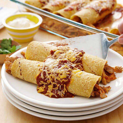 Easiest Ever Grilled Chicken Enchiladas