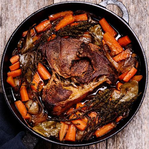 Fennel and Shallot Braised Beef Brisket