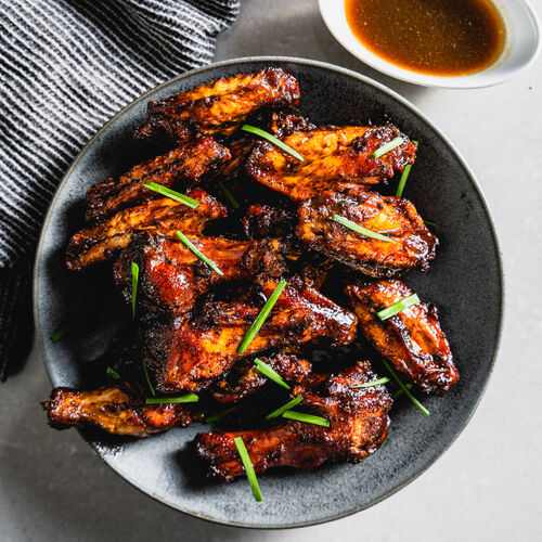 Smoky Maple Bourbon Chicken Wings