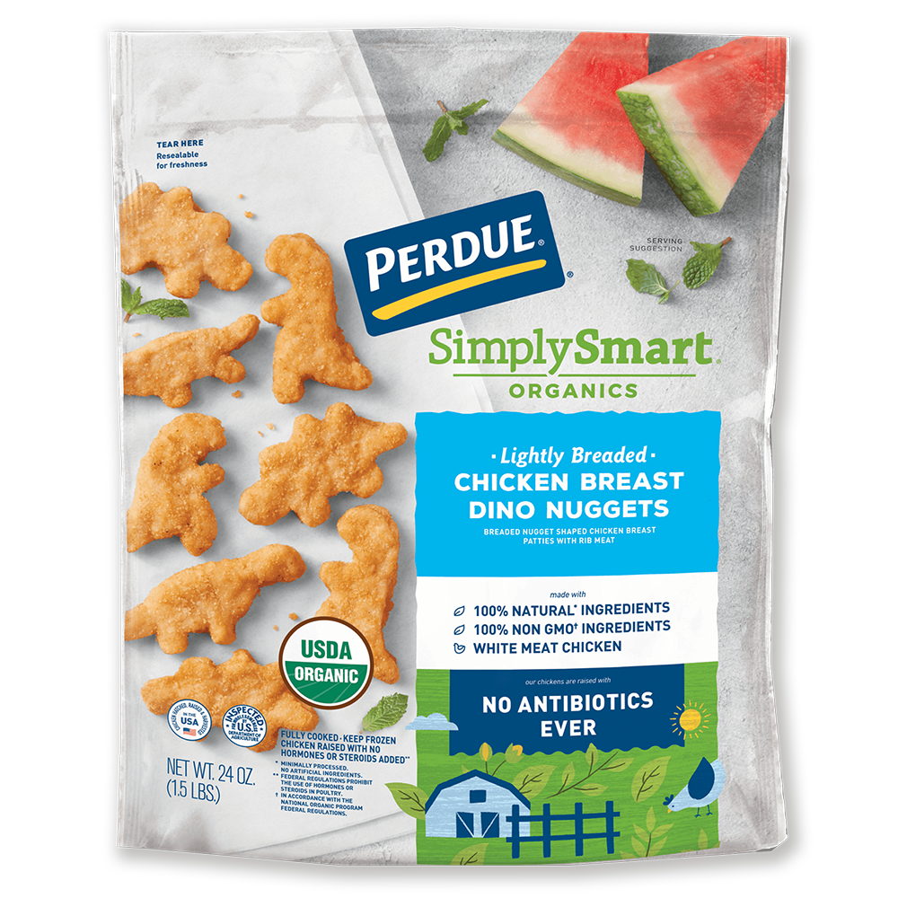 Organic Lightly Breaded Dino Chicken Nuggets image number 0