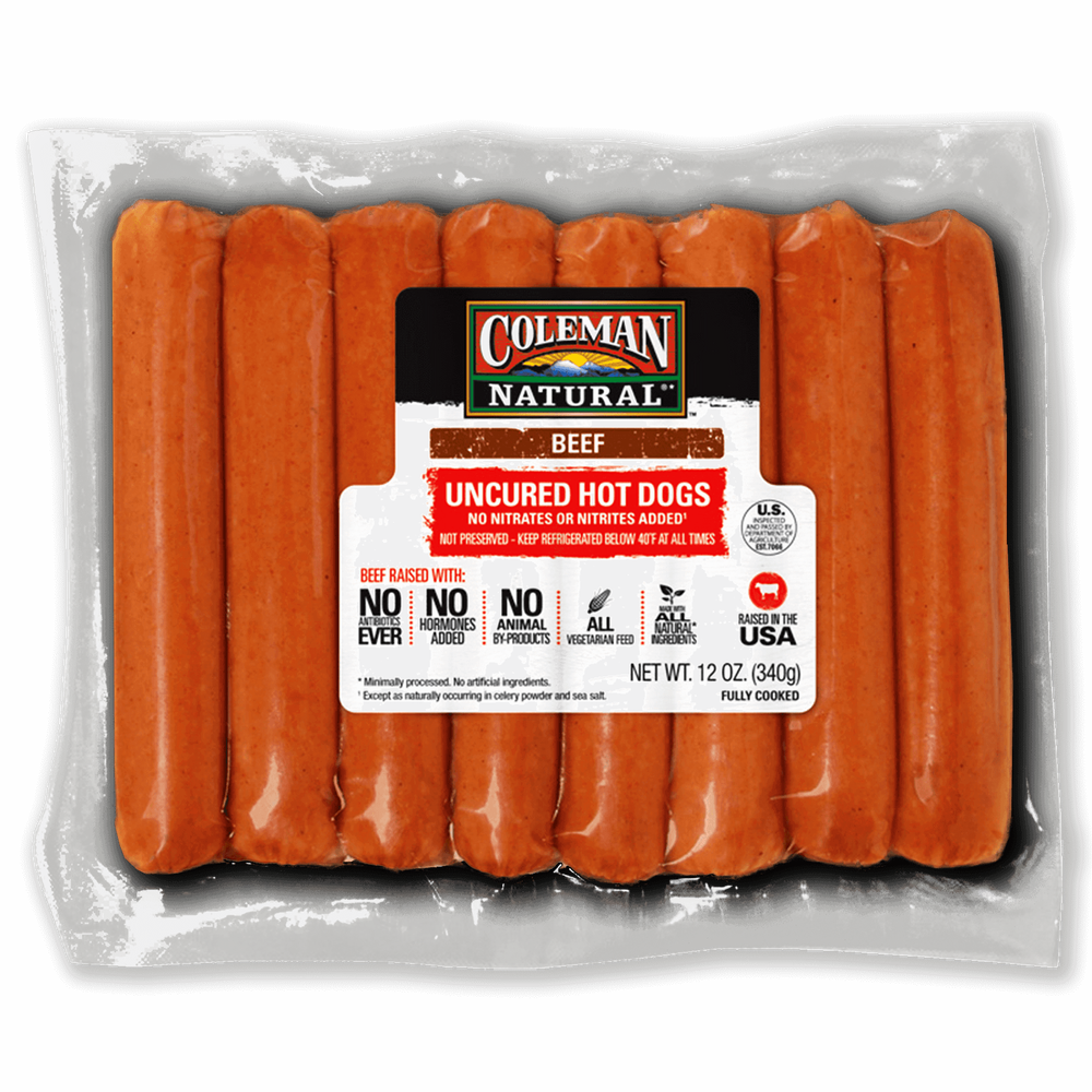 Coleman Natural Uncured Beef Hot Dogs image number 0