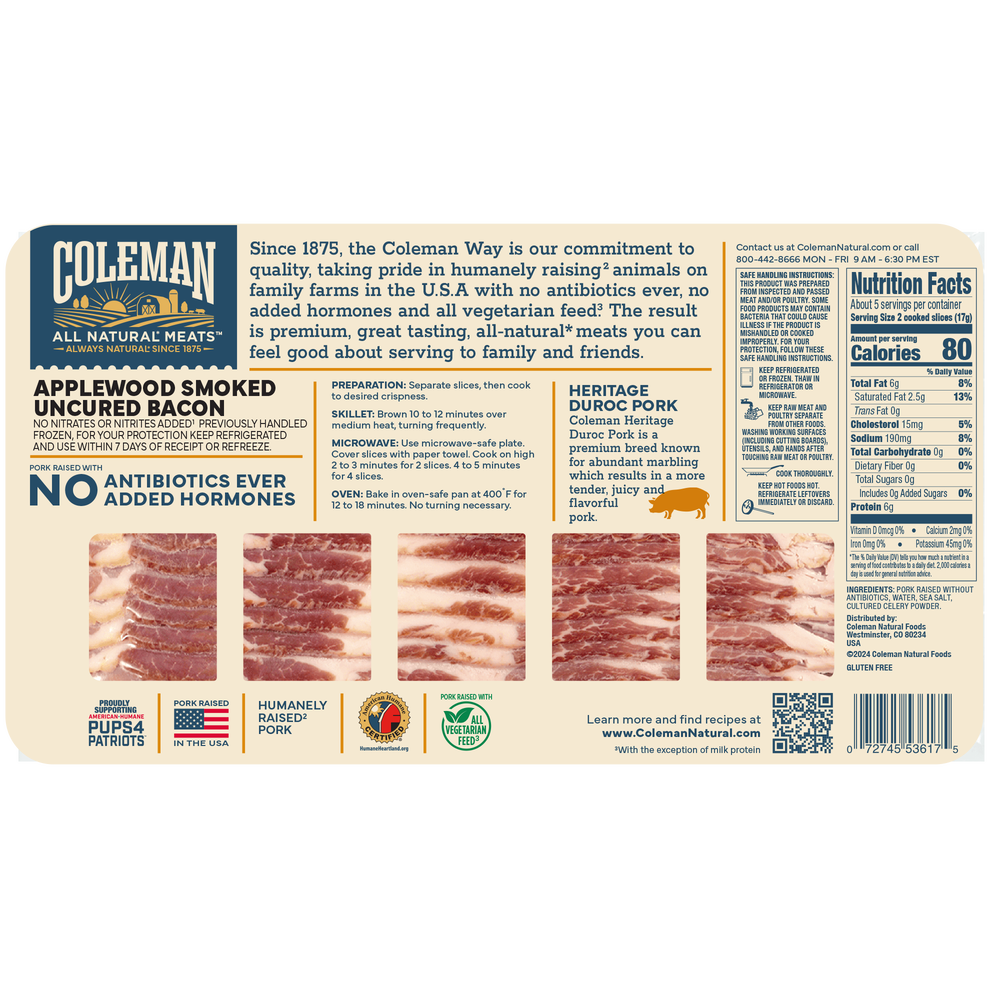 No-Sugar Applewood-Smoked Bacon image number 2