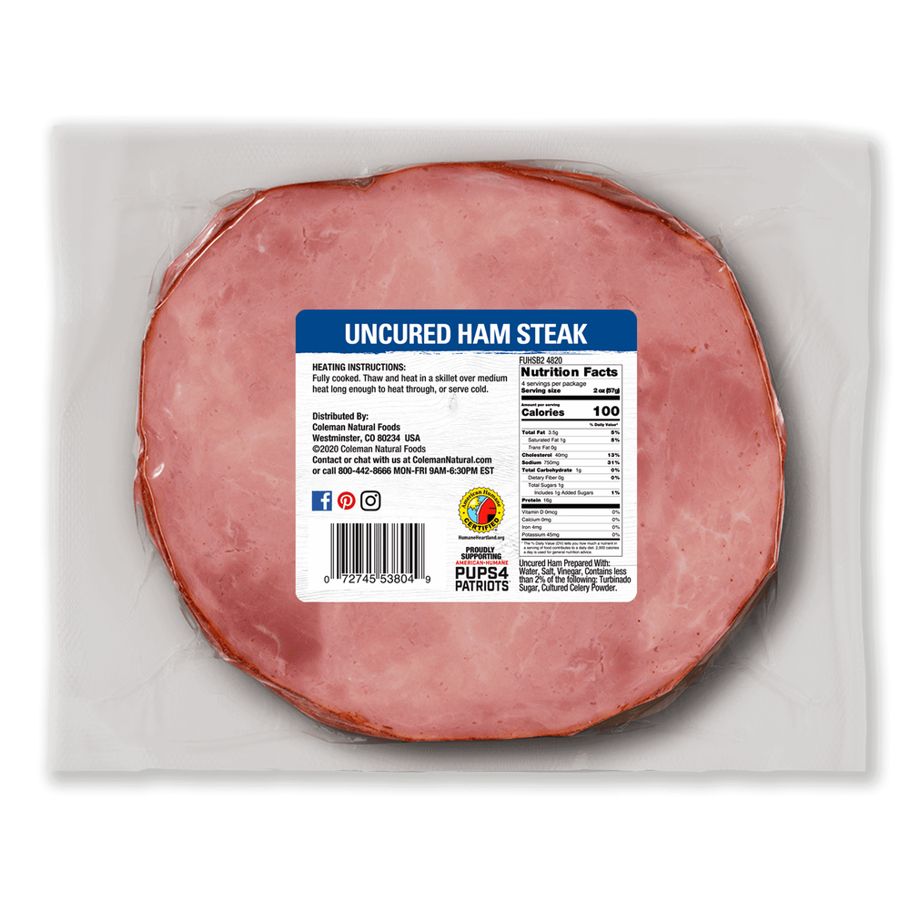 Coleman Natural Uncured Ham Steak image number 3