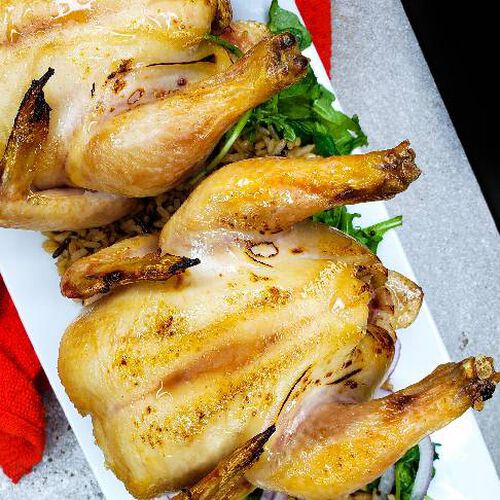 Maple Bourbon Cornish Game Hens