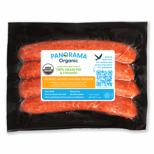 Panorama Organic Grass-Fed Hickory Smoked Sausages