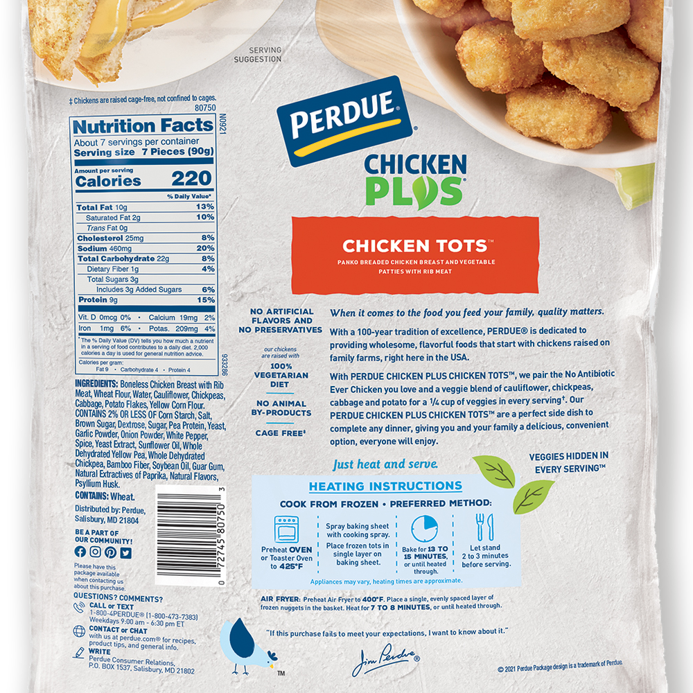 Chicken Plus Vegetable Chicken Tots image number 9
