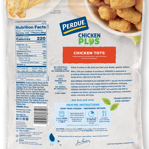Chicken Plus Vegetable Chicken Tots