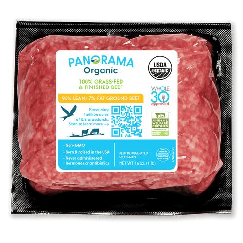 Panorama Organic Grass-Fed 93/7 Ground Beef