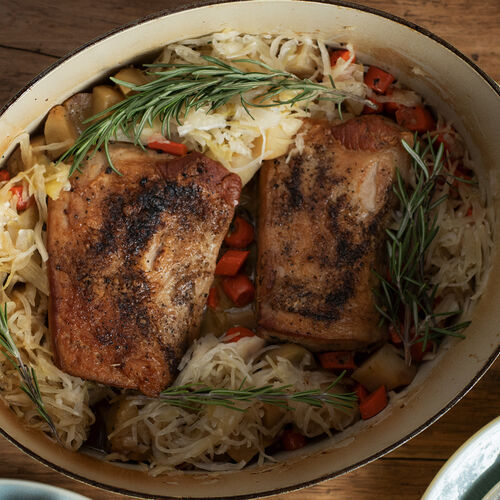 Pork Roast and Sauerkraut, Two Ways