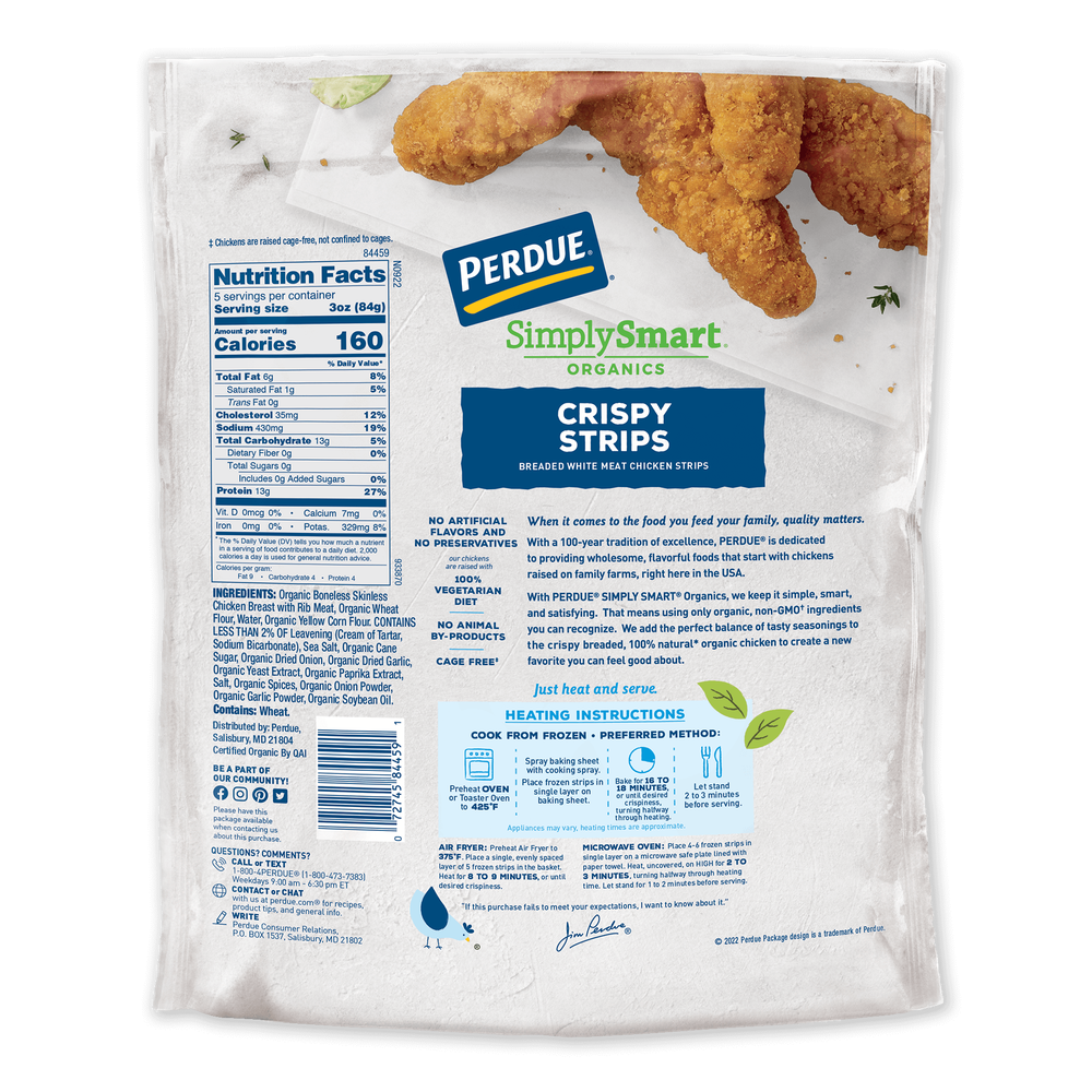Organic Lightly Breaded Chicken Breast Strips image number 2