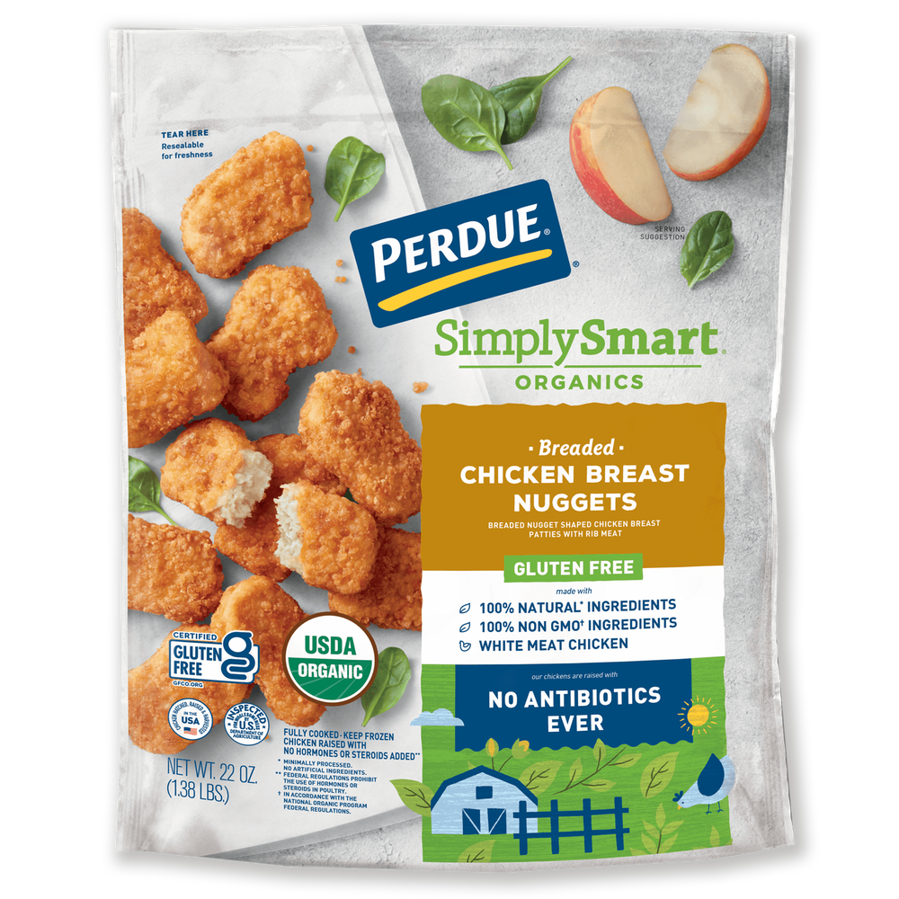 Perdue SimplySmart Organics Breaded Chicken Breast Nuggets Gluten Free image number 0
