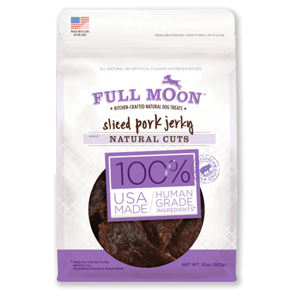 Full Moon Natural Cut Pork Jerky Dog Treats image number 0