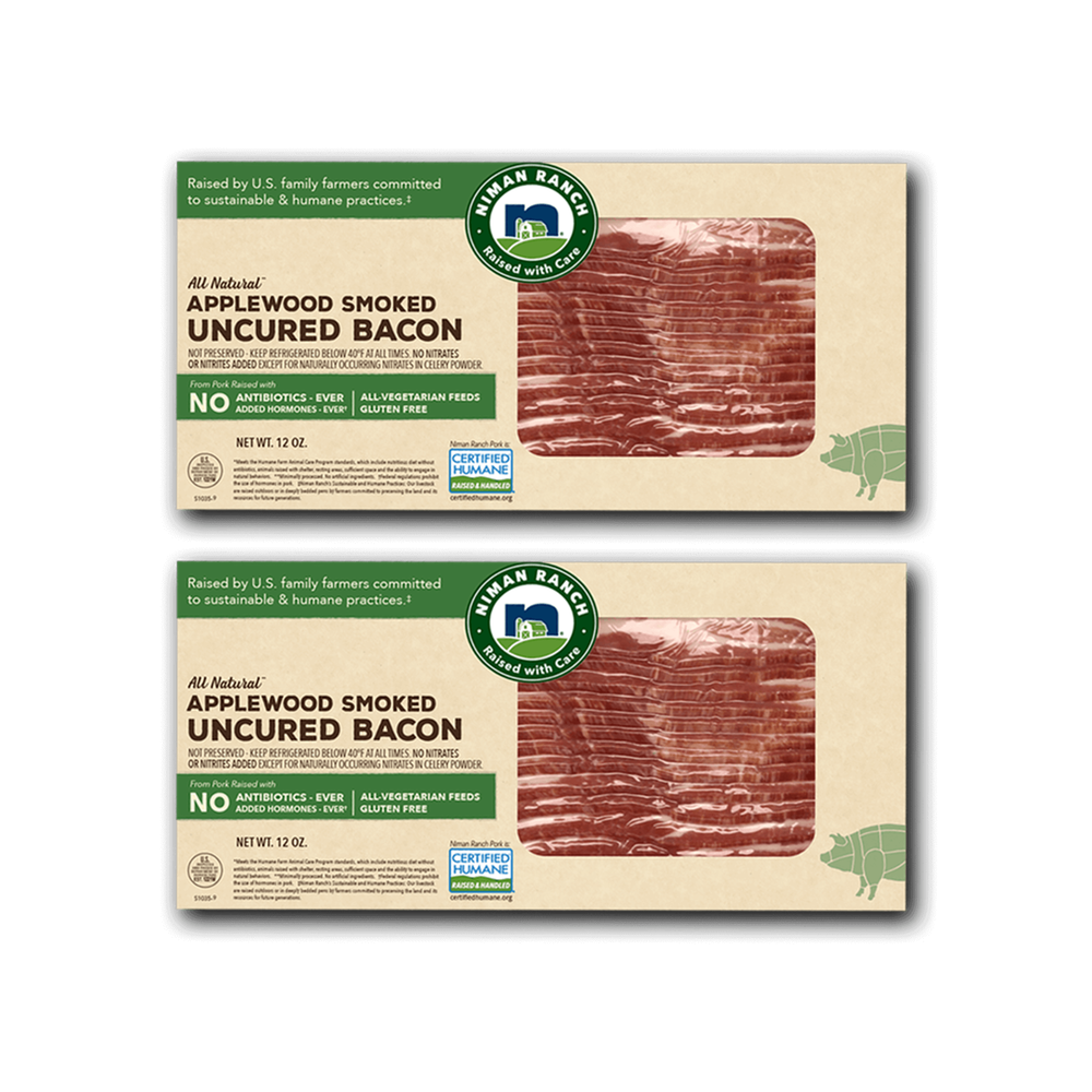 Niman Ranch Applewood Smoked Uncured Bacon 2-Pack image number 0