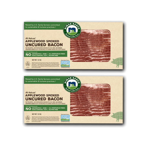 Niman Ranch Applewood Smoked Uncured Bacon 2-Pack