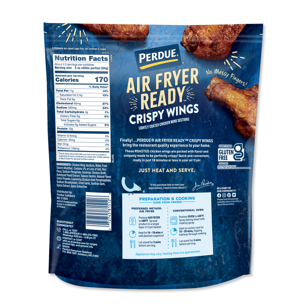 PERDUE® AIR FRYER READY™ ROASTED CRISPY WINGS image number 1