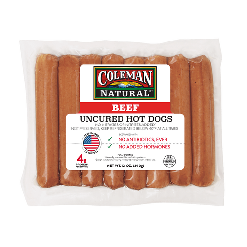 Coleman Natural Uncured Beef Hot Dogs