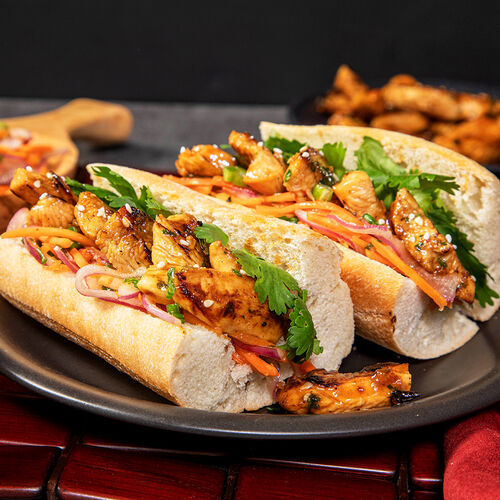 Vietnamese Grilled Chicken Bánh Mì