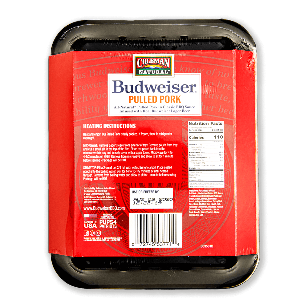 Coleman Natural Budweiser® BBQ Classic Pulled Pork image number 2