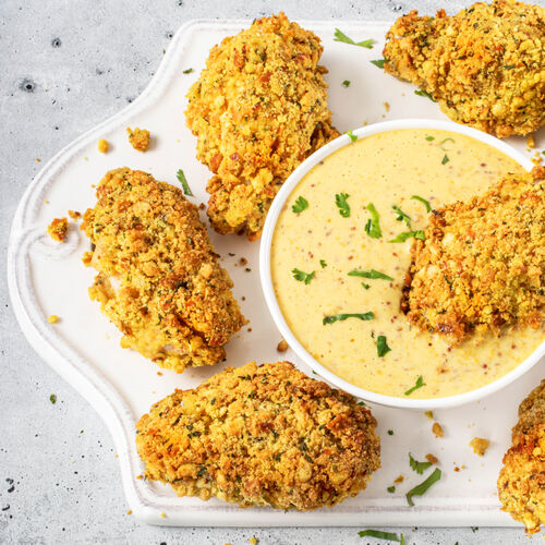 Honey Mustard Pretzel Chicken Wings