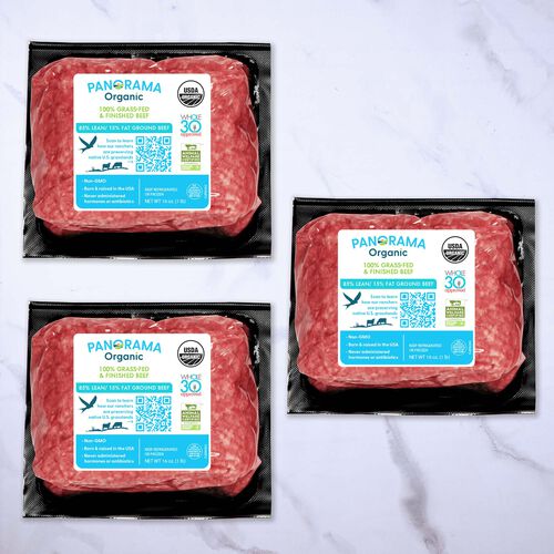 Organic Grass-Fed 85/15 Ground Beef Value Bundle