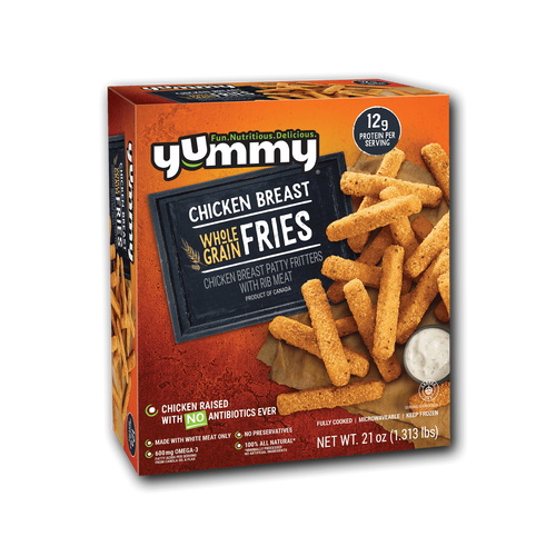 Yummy All-Natural Whole Grain Chicken Breast Fries