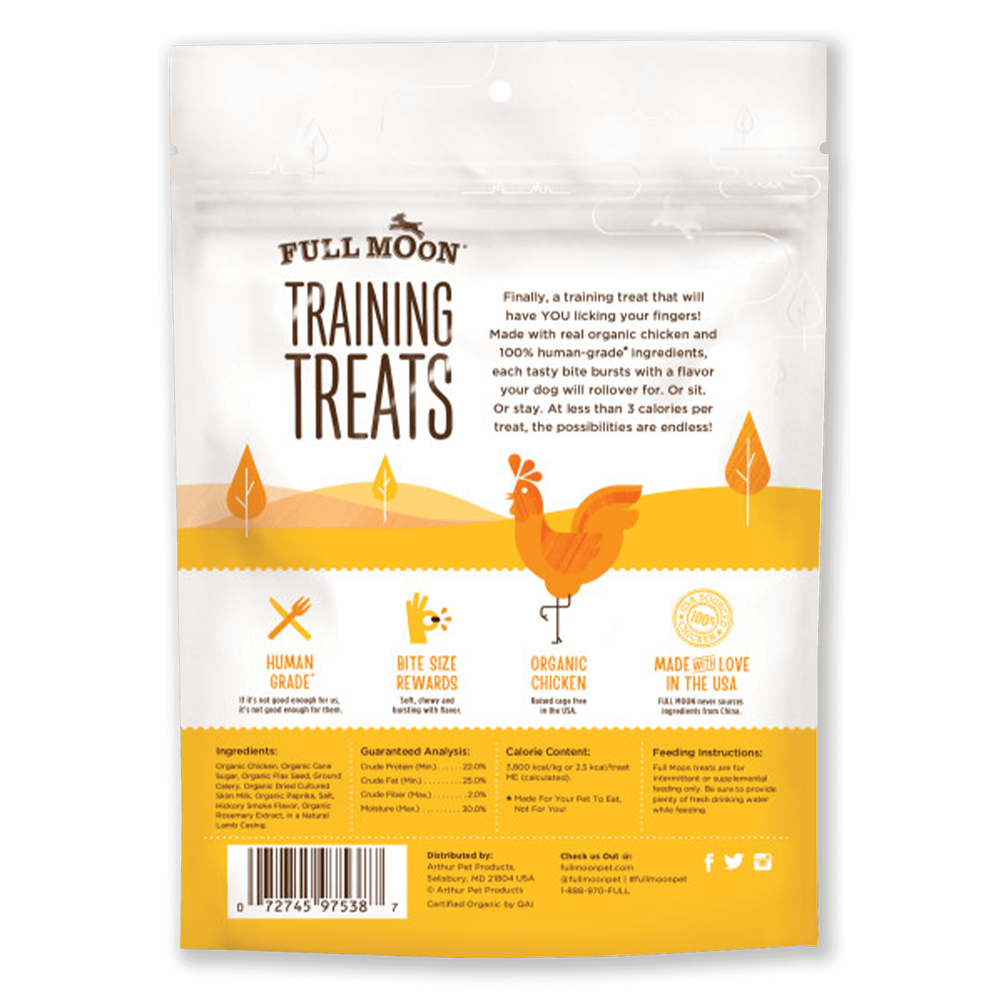 Full Moon Organic Chicken Training Treats For Dogs image number 1