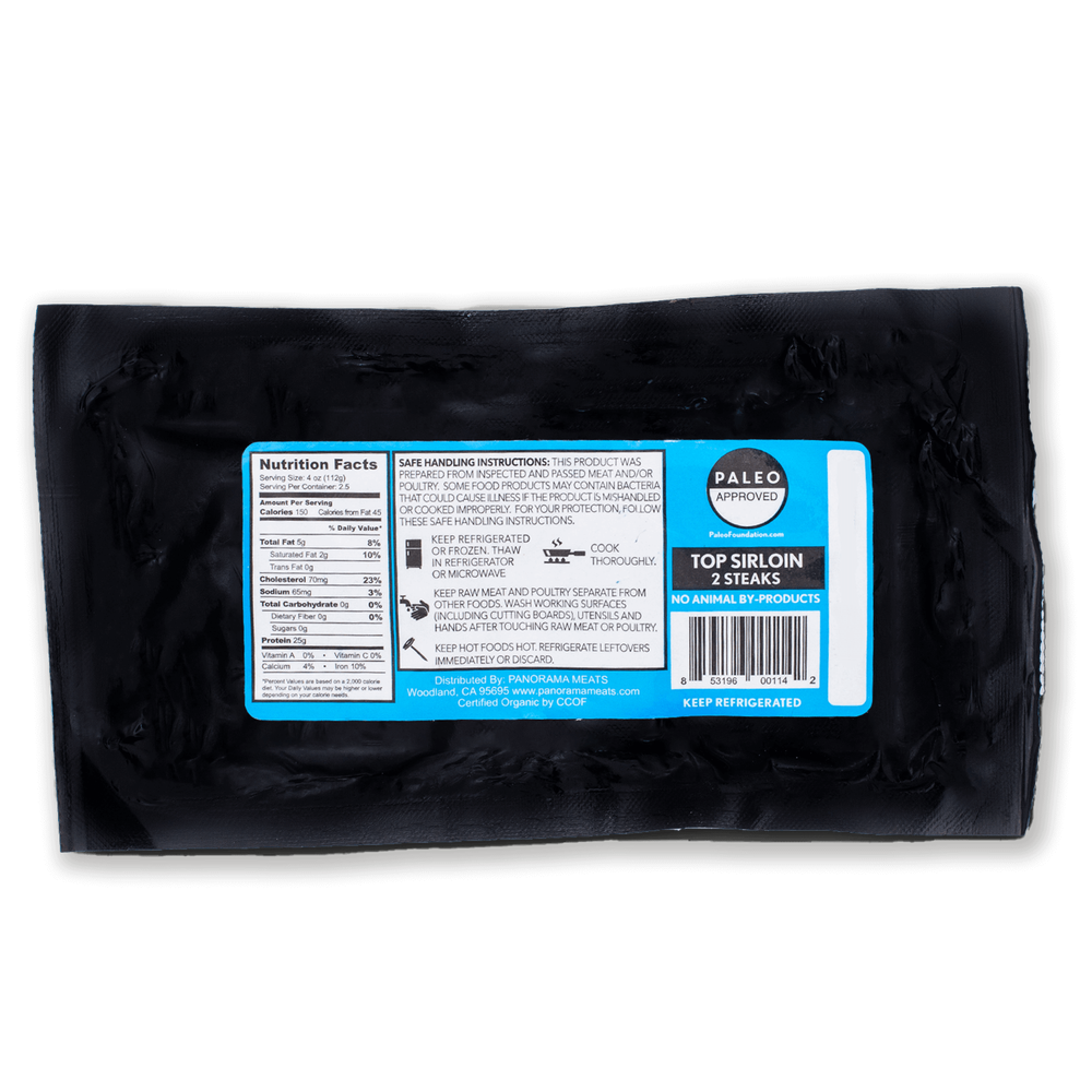Panorama Organic Grass-Fed Beef Sirloin Steaks image number 4