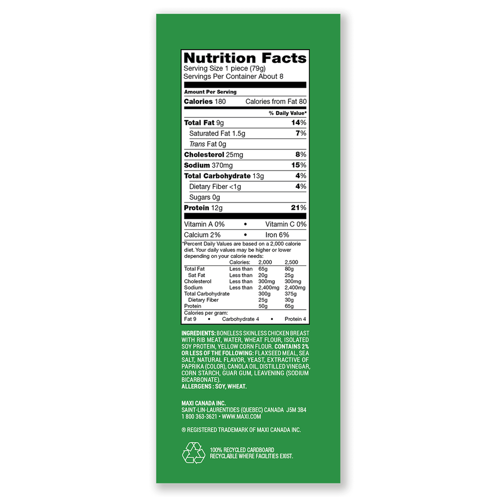 Yummy All Natural NAE Chicken Breast Patties image number 1