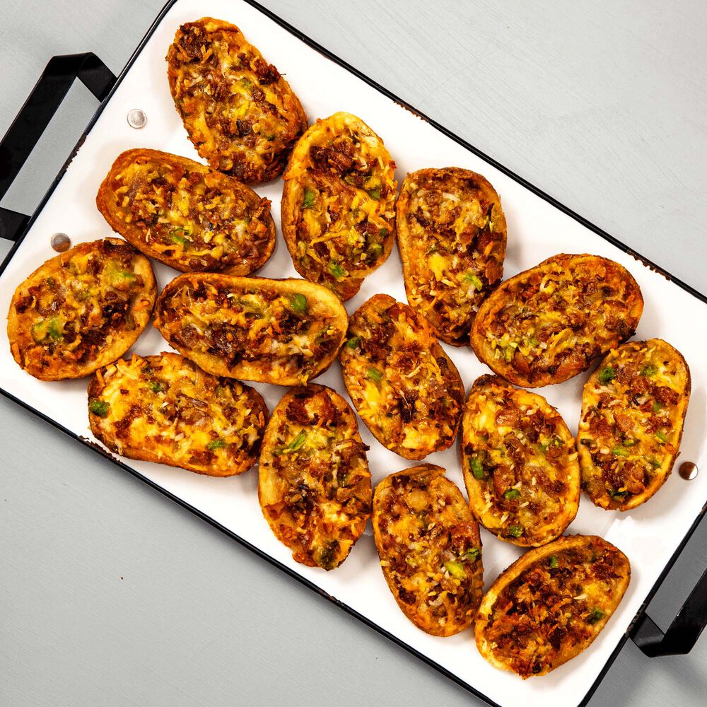 Hatch Green Chile and Uncured Bacon Potato Skins image number 2