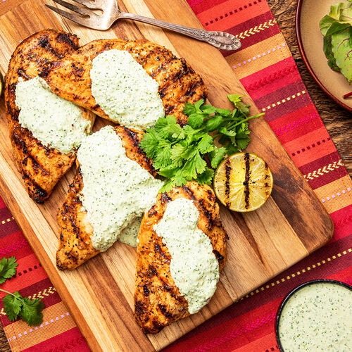 Grilled Peruvian Chicken with Aji Verde